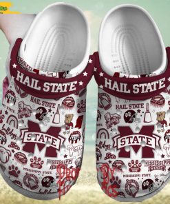 Mississippi State Bulldogs Hail State Crocs Slippers