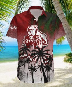 Mississippi State Bulldogs Hawaiian Shirt Summer Gift Coconut Tree Tropical Grunge Pattern For NCAA Fans