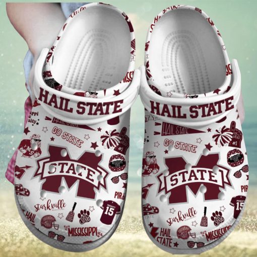 Mississippi State Bulldogs NCAA Sport Crocs Crocband Clogs Shoes Comfortable For Men Women and Kids – Footwearelite Exclusive
