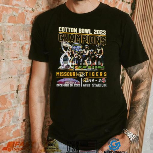 Missouri Tigers Cotton Bowl 2023 Champions Celebration shirt