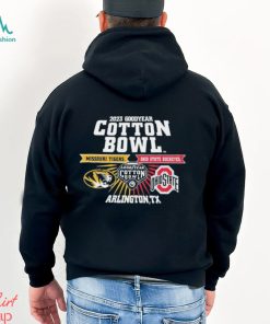 Missouri Tigers Vs Ohio State Buckeyes 2023 Goodyear Cotton Bowl Matchup Shirt