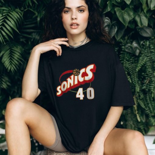 Mitchell & Ness Shawn Kemp Seattle SuperSonics Youth Hardwood Classics Name & Number T Shirt