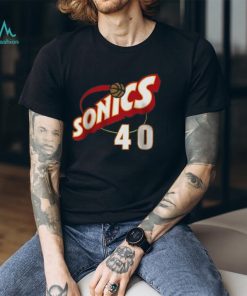 Mitchell & Ness Shawn Kemp Seattle SuperSonics Youth Hardwood Classics Name & Number T Shirt