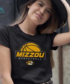 Mizzou Tigers Oval Tiger Head Basketball Black T Shirt