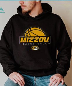 Mizzou Tigers Oval Tiger Head Basketball Black T Shirt