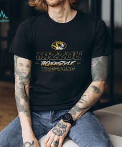 Mizzou Tigers Oval Tiger Head Wrestling Tiger Style Black Shirt