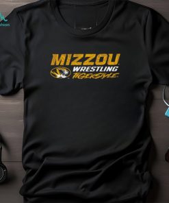 Mizzou Tigers Oval Tiger Head Youth Tiger Style Wrestling Black T Shirt
