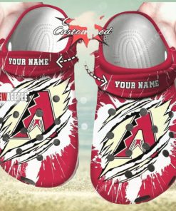 Mlb Arizona Diamondbacks Ripped Claw Custom Name Crocs Crocs Clog