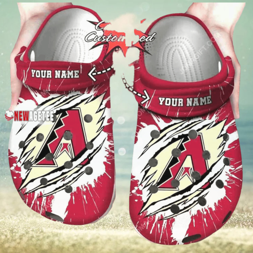 Mlb Arizona Diamondbacks Ripped Claw Custom Name Crocs Crocs Clog Mlb Arizona Diamondbacks Ripped Claw Custom Name Crocs Crocs Clog