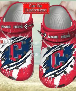 Mlb Cleveland Guardians Ripped Claw Custom Name Crocs Clog