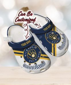 Mlb Milwaukee Brewers Baseball Custom Name Crocs Clog