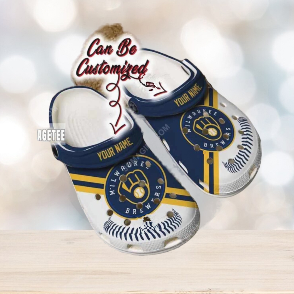 Mlb Milwaukee Brewers Baseball Custom Name Crocs Clog Mlb Milwaukee Brewers Baseball Custom Name Crocs Clog