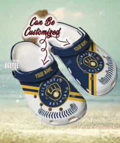 Mlb Milwaukee Brewers Baseball Custom Name Crocs Clog