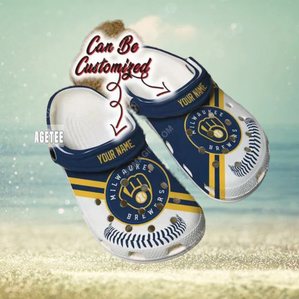 Mlb Milwaukee Brewers Baseball Custom Name Crocs Clog Mlb Milwaukee Brewers Baseball Custom Name Crocs Clog