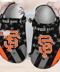 Mlb San Francisco Giants Star Flag Custom Name Crocs Clog
