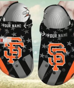 Mlb San Francisco Giants Star Flag Custom Name Crocs Clog