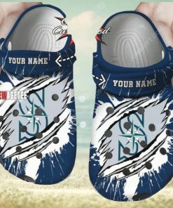 Mlb Seattle Mariners Ripped Claw Custom Name Crocs Clog