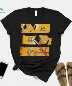 Monkey D. Luffy Blackbeard and Buggy The Good the Bad and the shirt