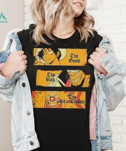 Monkey D. Luffy Blackbeard and Buggy The Good the Bad and the shirt