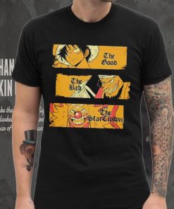 Monkey D. Luffy Blackbeard and Buggy The Good the Bad and the shirt