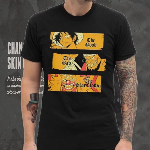 Monkey D. Luffy Blackbeard and Buggy The Good the Bad and the shirt