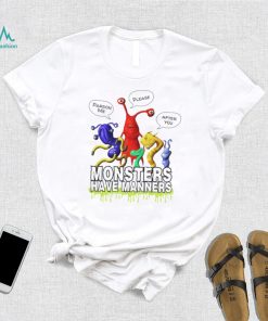Monsters Have Manners cartoon shirt