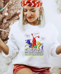 Monsters Have Manners cartoon shirt