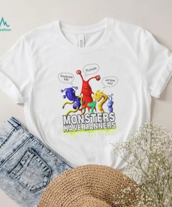 Monsters Have Manners cartoon shirt