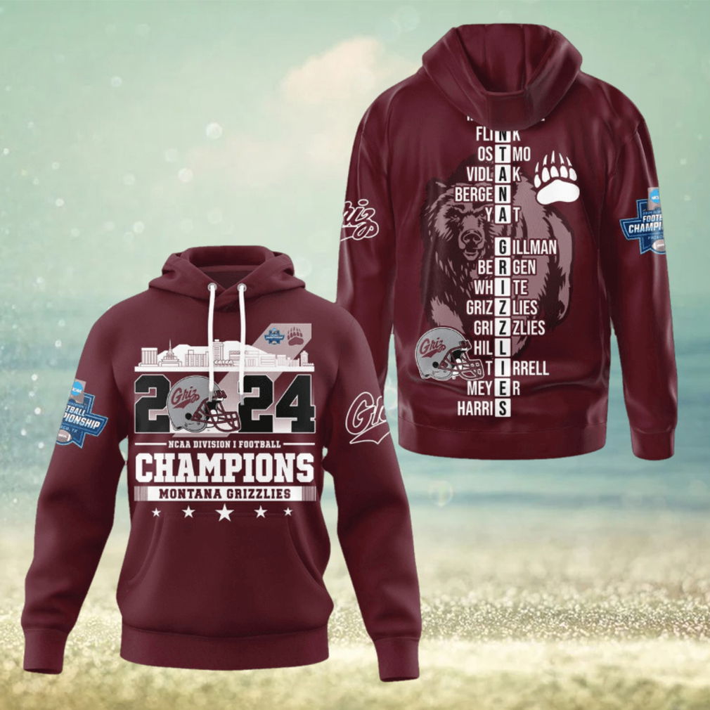 Montana Grizzlies 2024 NCAA Division Football Champions Hoodie T Shirt Montana Grizzlies 2024 NCAA Division Football Champions Hoodie T Shirt