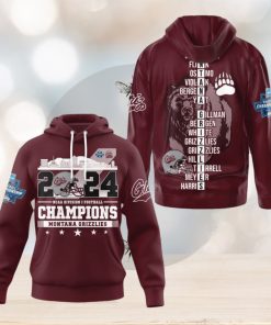 Montana Grizzlies 2024 NCAA Division Football Champions Hoodie T Shirt
