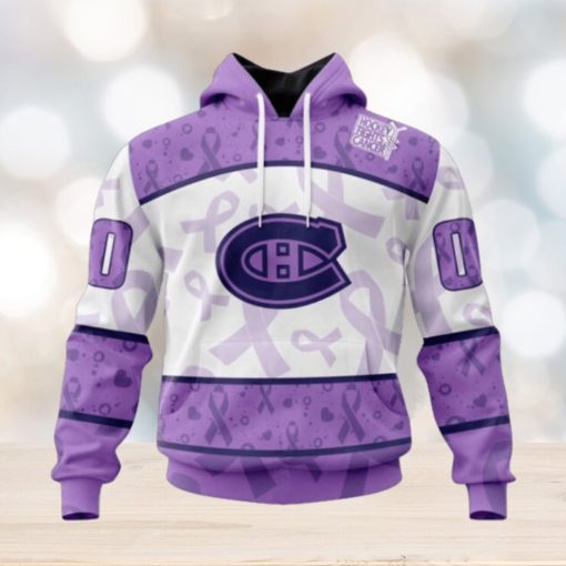 Montreal Canadiens Hoodie Special Lavender – Fight Cancer Hoodie