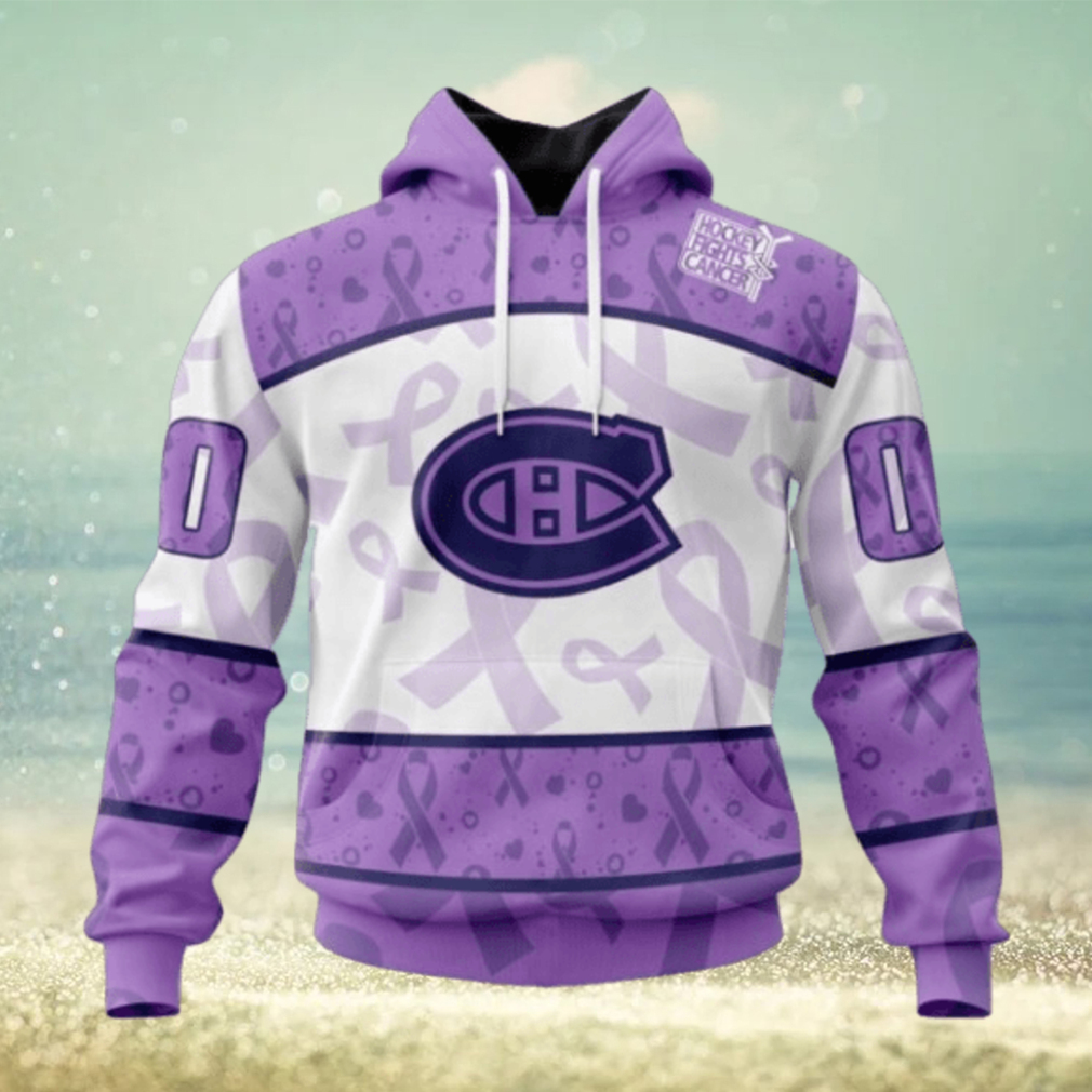 Montreal Canadiens Hoodie Special Lavender – Fight Cancer Hoodie Montreal Canadiens Hoodie Special Lavender – Fight Cancer Hoodie