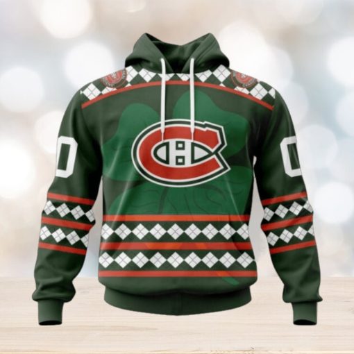 Montreal Canadiens Hoodie Specialized Unisex Kits Hockey Celebrate St Patrick’s Day Hoodie