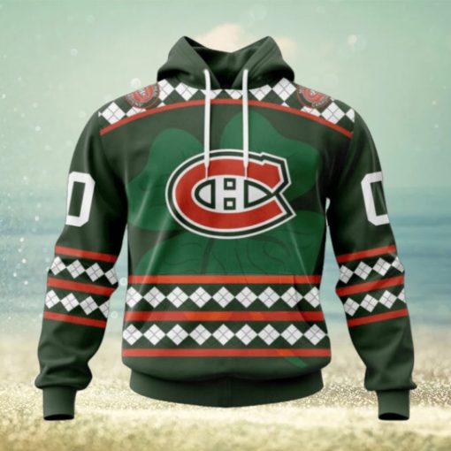 Montreal Canadiens Hoodie Specialized Unisex Kits Hockey Celebrate St Patrick’s Day Hoodie