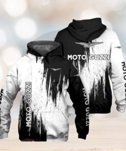 Moto Guzzi White Black Pullover Hoodie