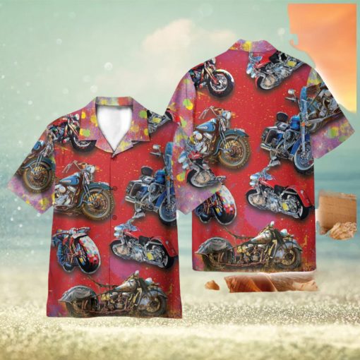 Motobike 3D Hawaiian Shirt Holiday Gift