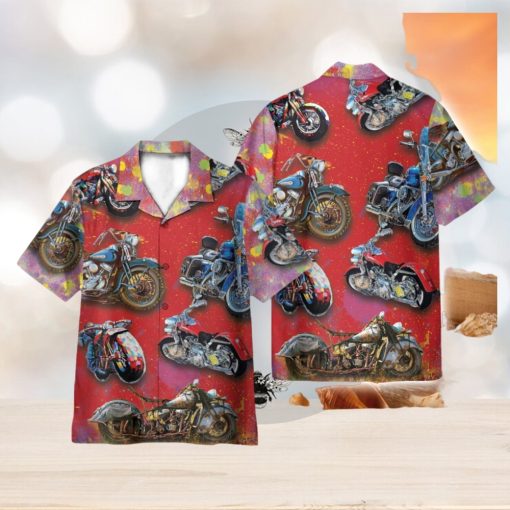 Motobike 3D Hawaiian Shirt Holiday Gift