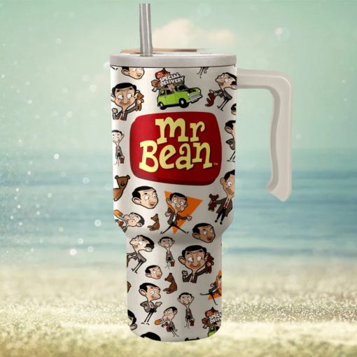 Mr Bean Cartoon 40Oz Tumbler