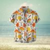 Deluxe Tropical Hippie Bus Mix Blue Theme Hawaiian Shirt