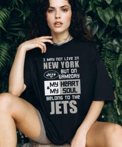 My Heart and My Soul Belong to The Jets Ladies V Neck T Shirt