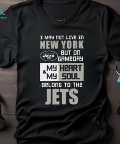 My Heart and My Soul Belong to The Jets Ladies V Neck T Shirt