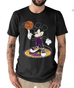 NBA Los Angeles Lakers Cheerful Mickey Disney Unisex T Shirt
