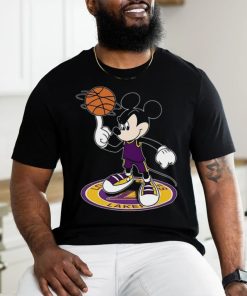 NBA Los Angeles Lakers Cheerful Mickey Disney Unisex T Shirt
