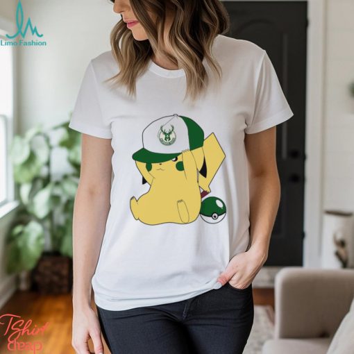NBA Pikachu Milwaukee Bucks shirt
