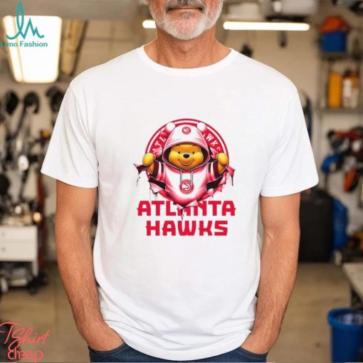 NBA Pooh and Football Atlanta Hawks shirt