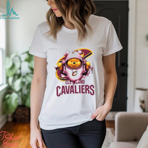 NBA Pooh and Football Cleveland Cavaliers shirt