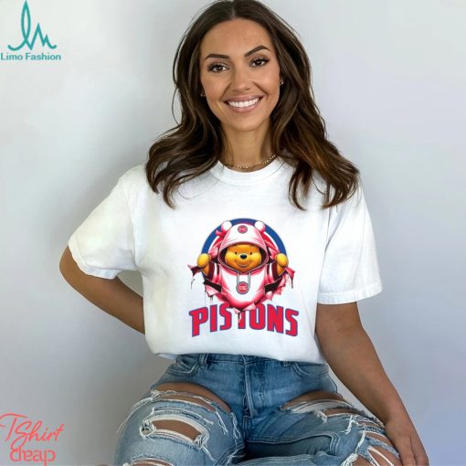 NBA Pooh and Football Detroit Pistons shirt