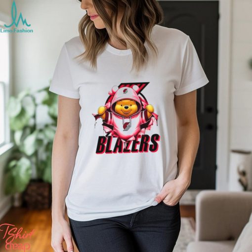 NBA Pooh and Football Portland Trail Blazers shirt