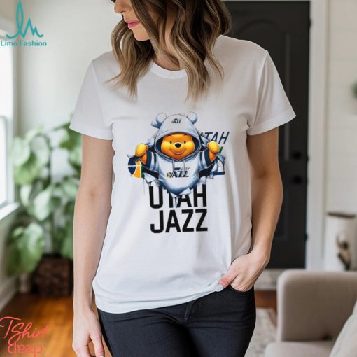 NBA Pooh and Football Utah Jazz shirt