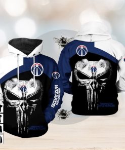 NBA Washington Wizards Skull Punisher Pullover Hoodie